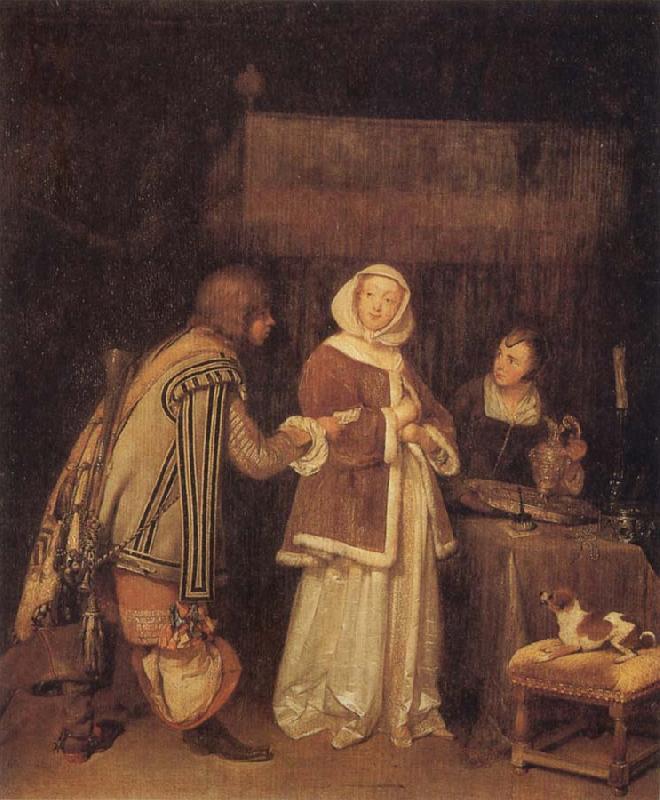 TERBORCH, Gerard The Letter oil painting picture